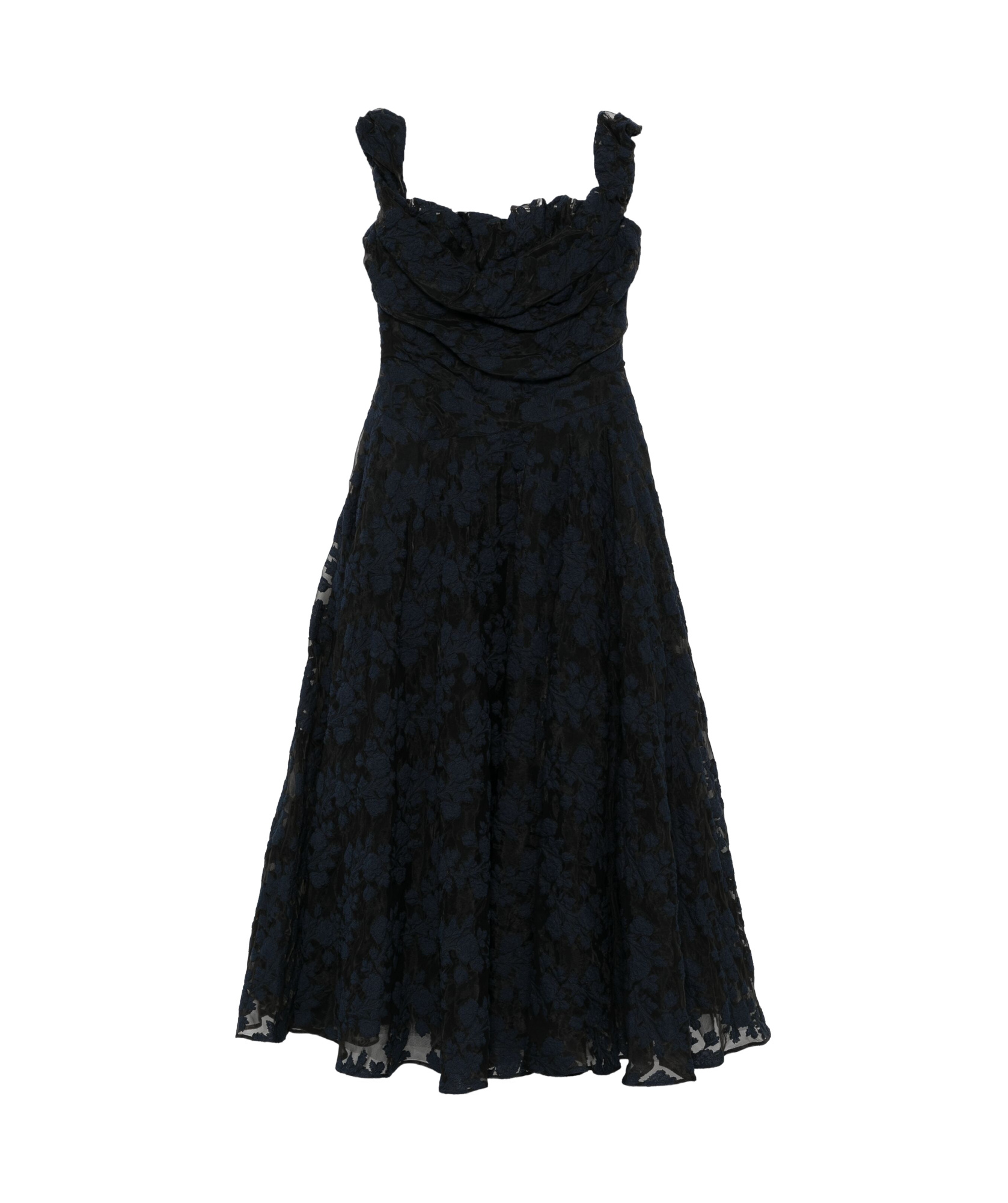 Vivienne Westwood Chichi Cotton-blend Maxi Dress In Black