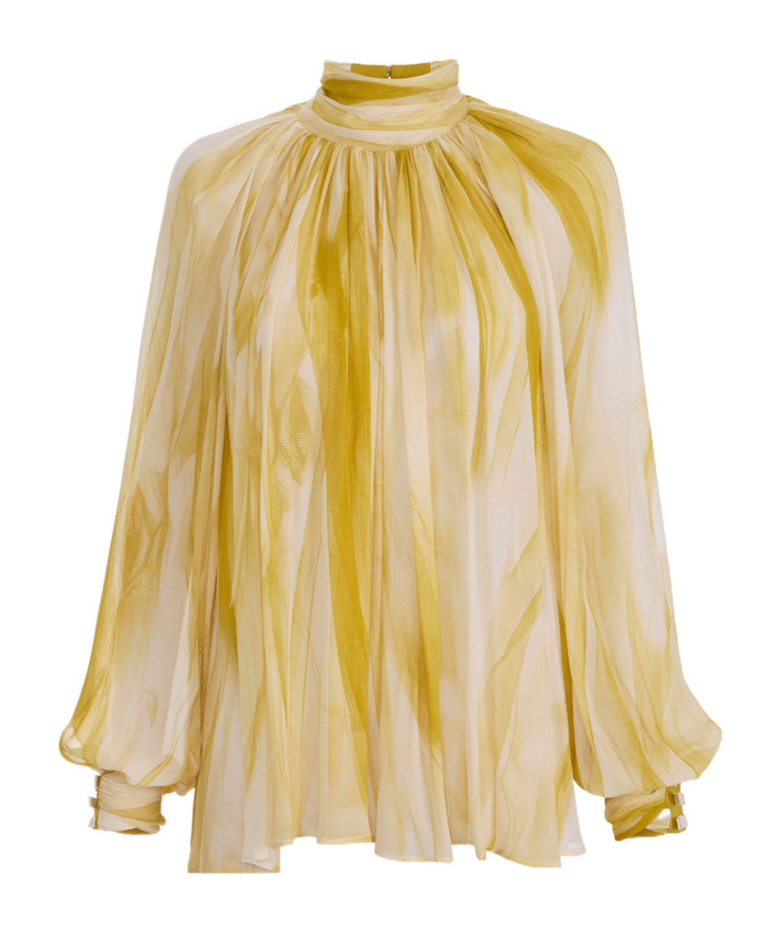 Elisabetta Franchi Butter Curry Blouse In Butter/curry
