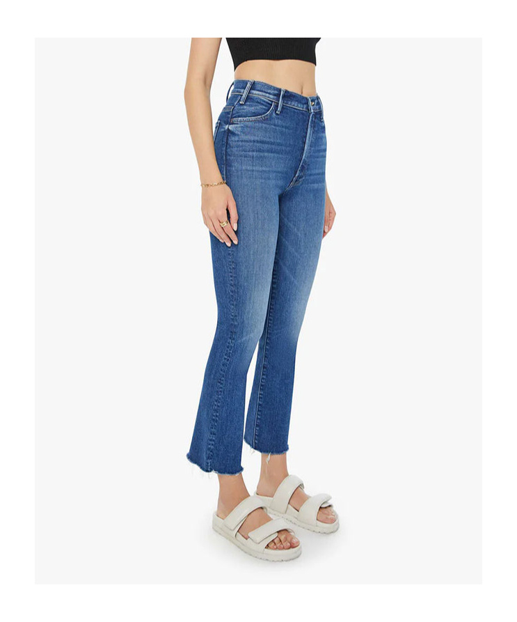 Mother Jeans Mit Schlag Hustler In Blue