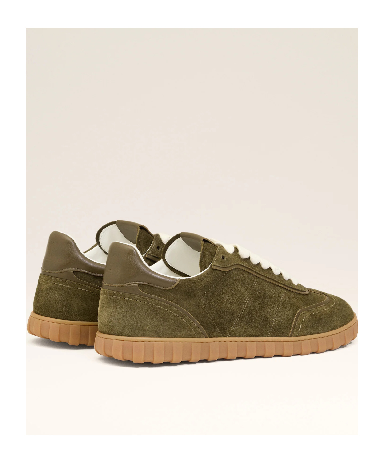 Ami Alexandre Mattiussi Round Toe Low-top Casual Shoes In Green