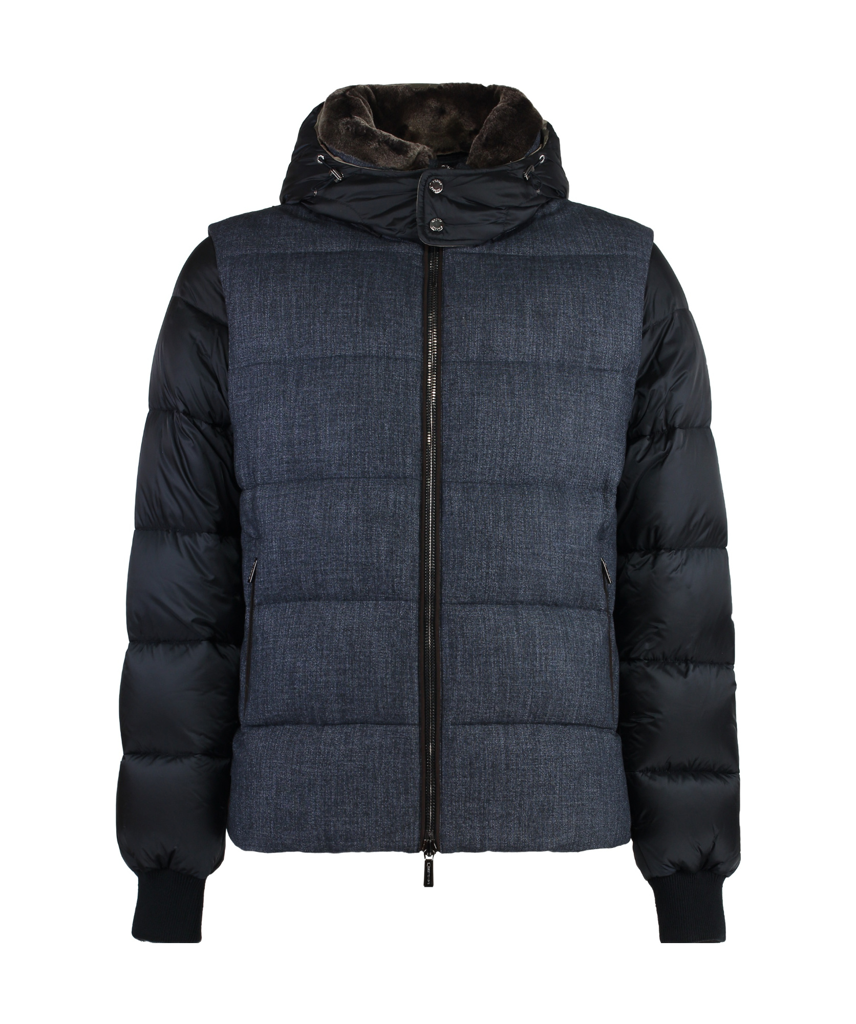 Moorer Celik Hooded Down Jacket In Black