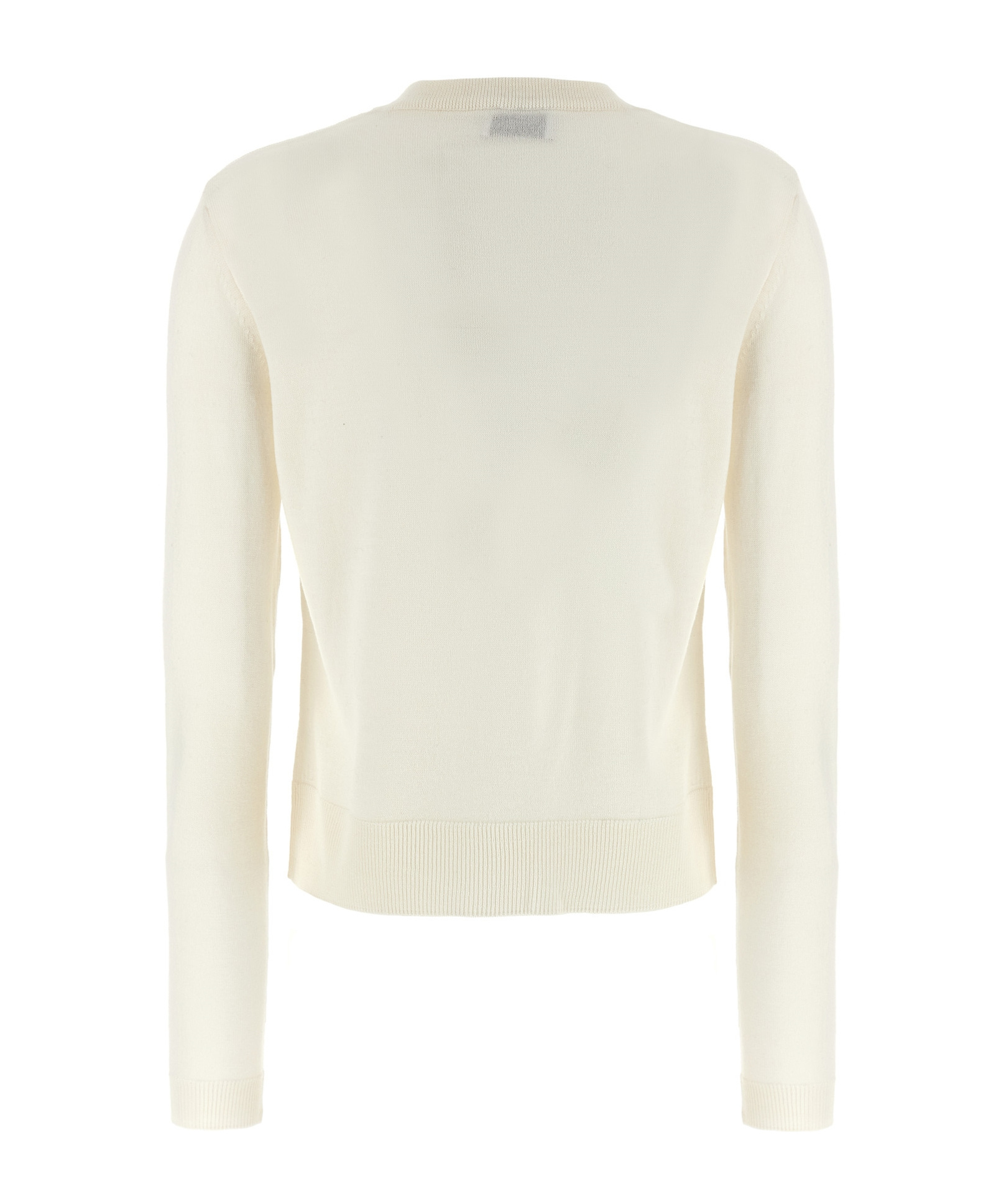 Moschino Crew Neck Sweater With Teddy Bear Motif In Neutral