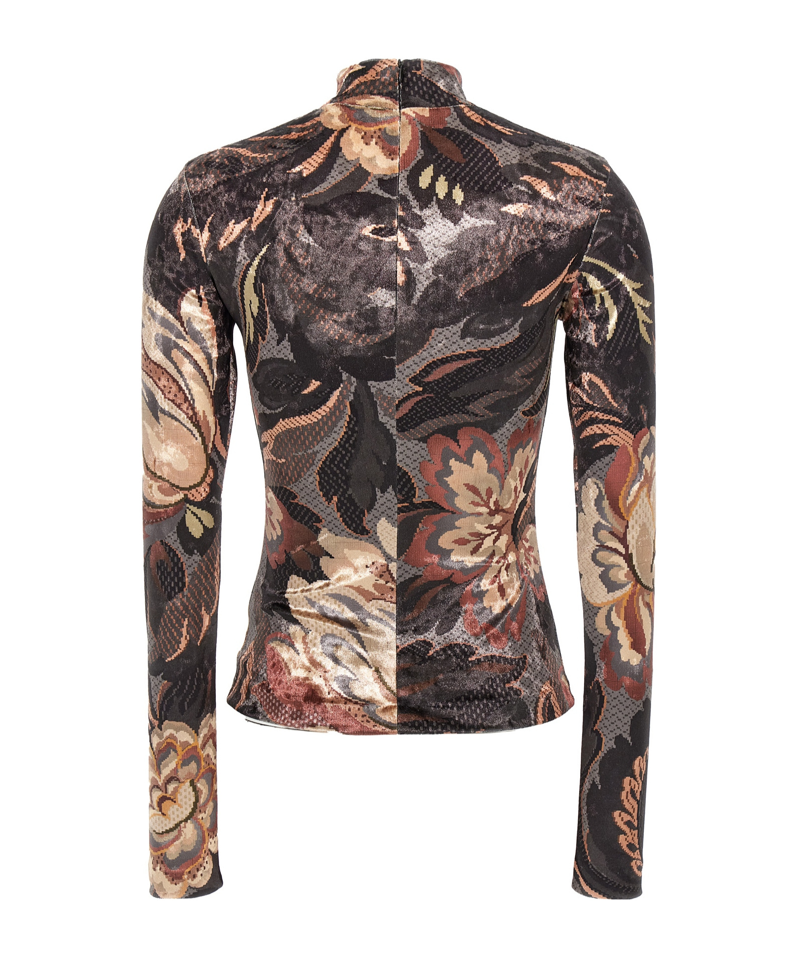 Shop Etro Long Sleeve Printed T-shirt In Black