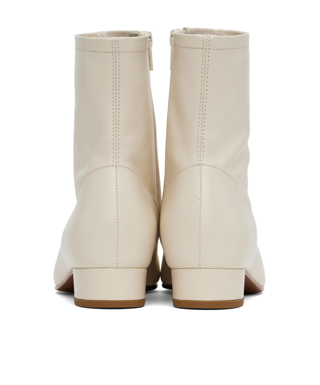 BY FAR ESTE SQUARE TOE ANKLE BOOTS