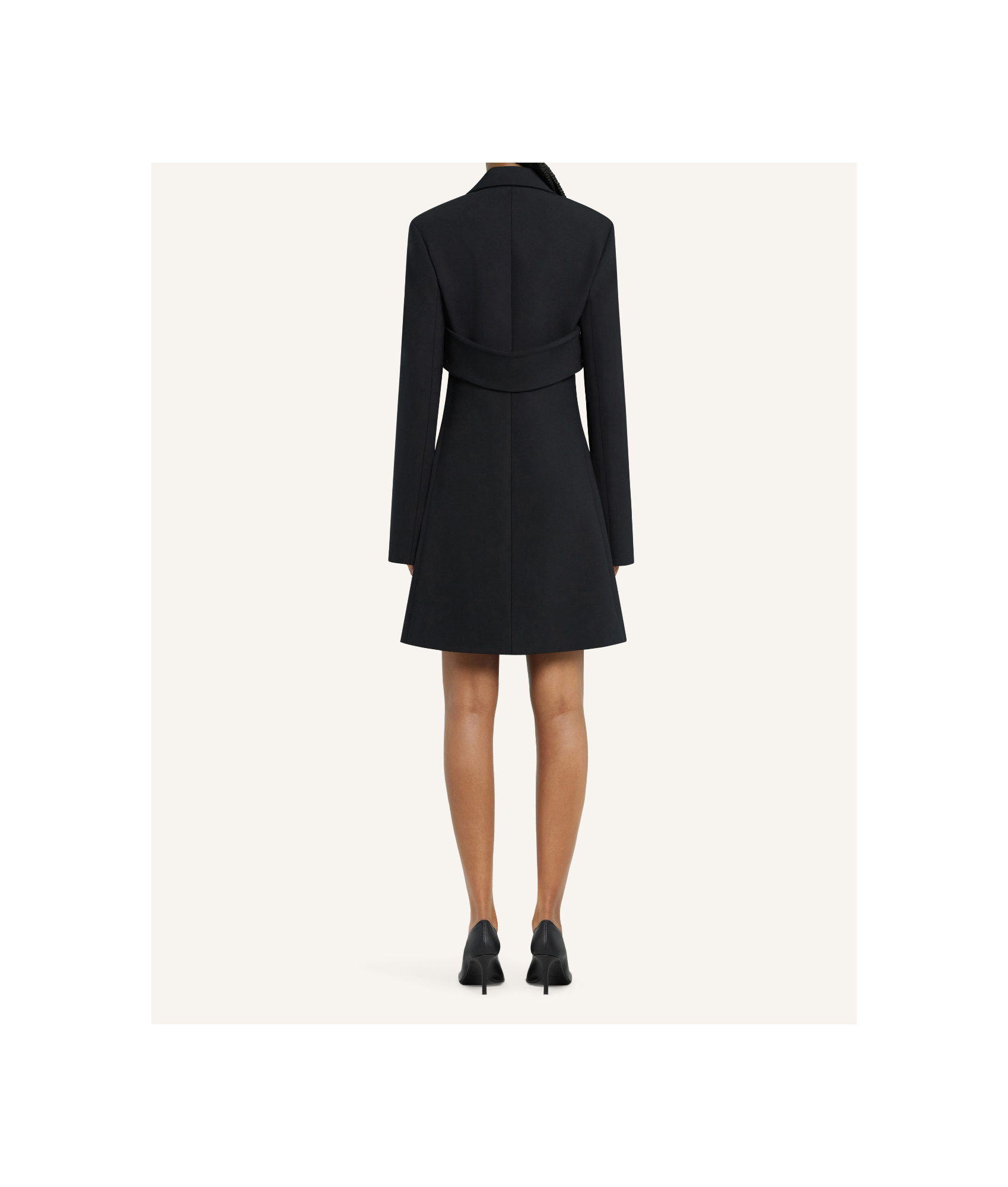 Shop Courrèges A-line Coat In Black