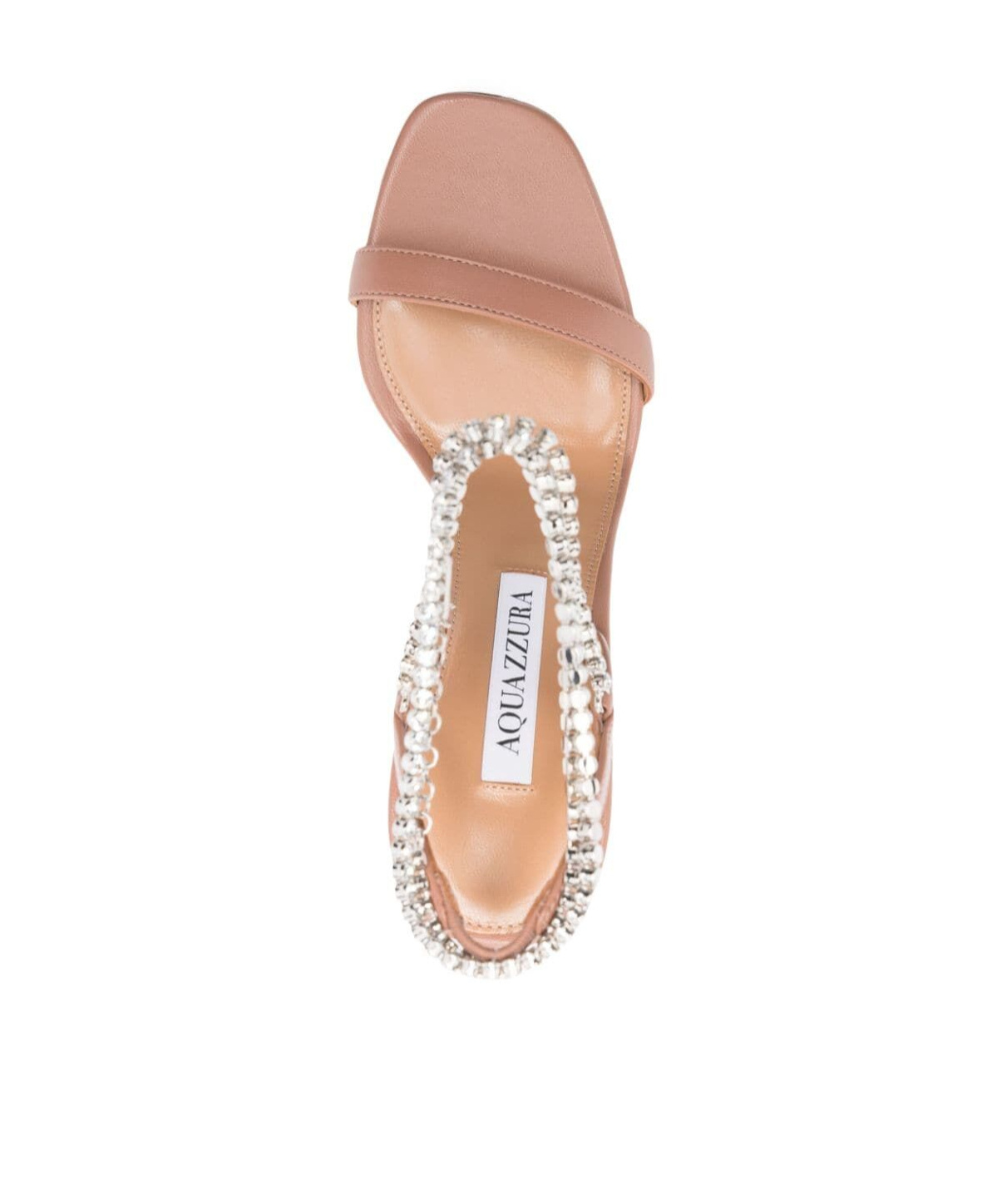 AQUAZZURA SO NAP 105MM LEATHER SANDALS