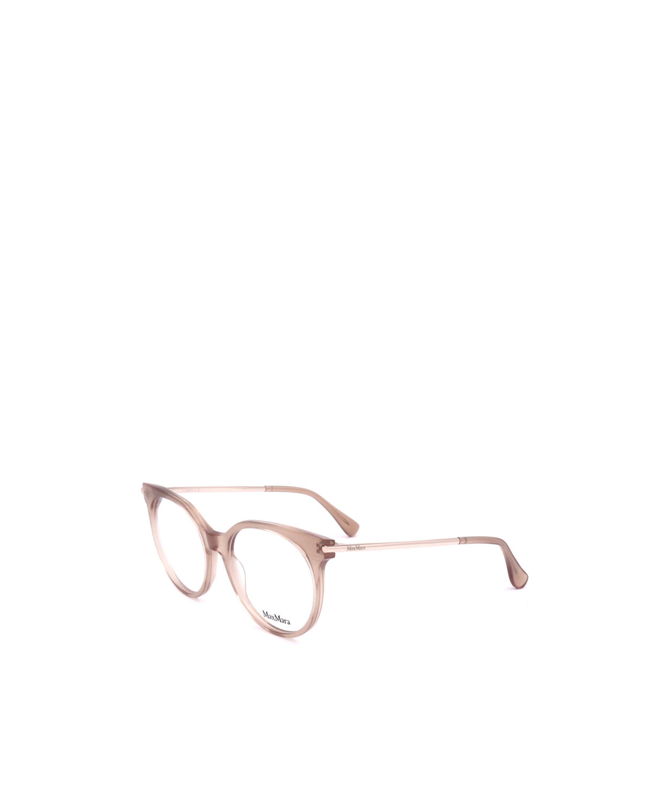 Max Mara Round Frame Glasses In White