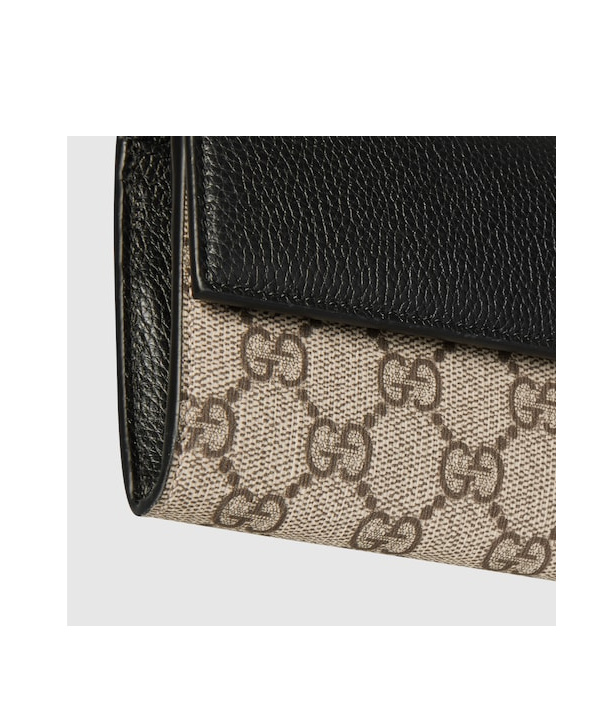 Gucci Gg Marmont Bi-color Wallet On Chain