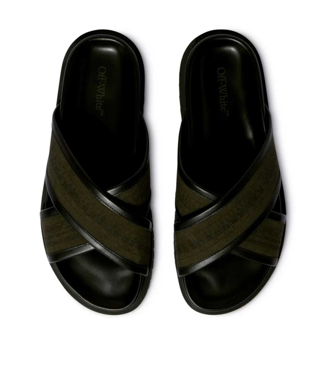 Off-white Chicago Criss Sandal In Black