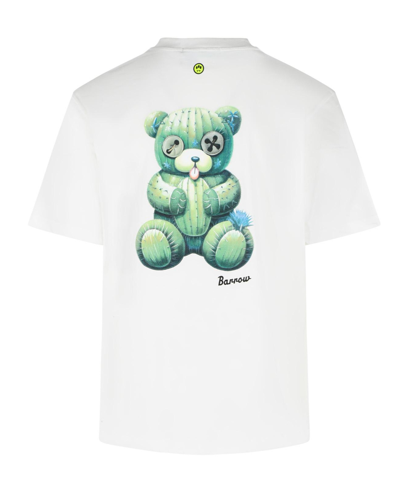 Barrow Bear Print With Back Stitched Trim T-shirt In White