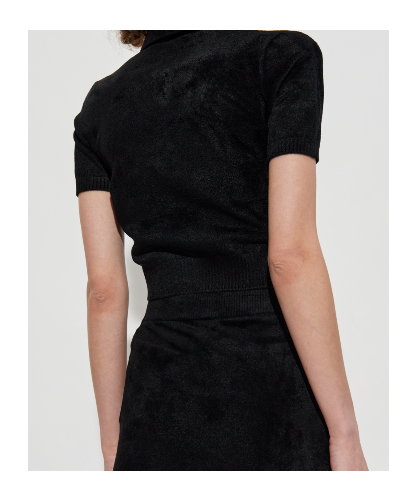 Amiri Short-sleeved Polo Shirt In Black