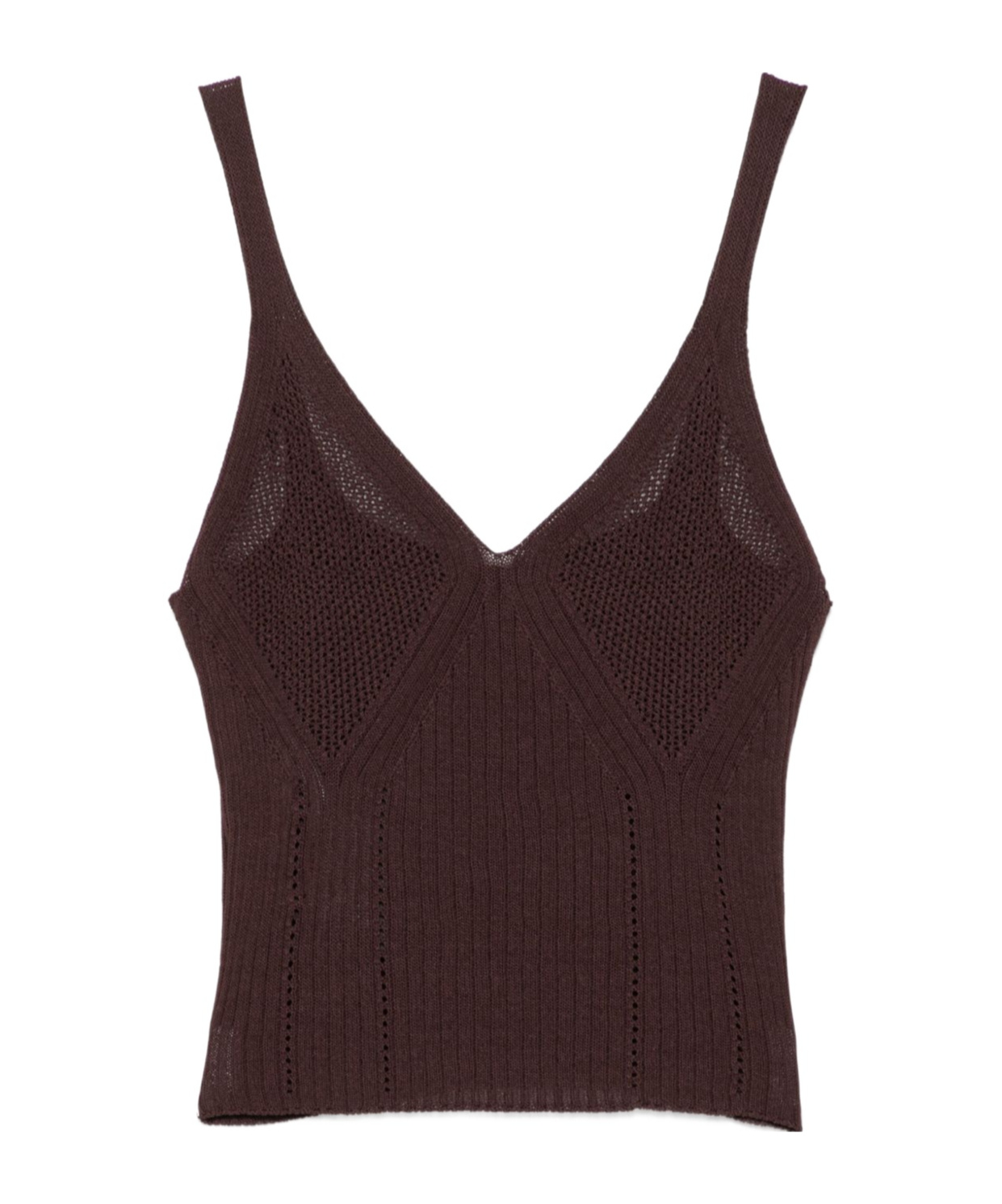 Twinset Brown Knit Top