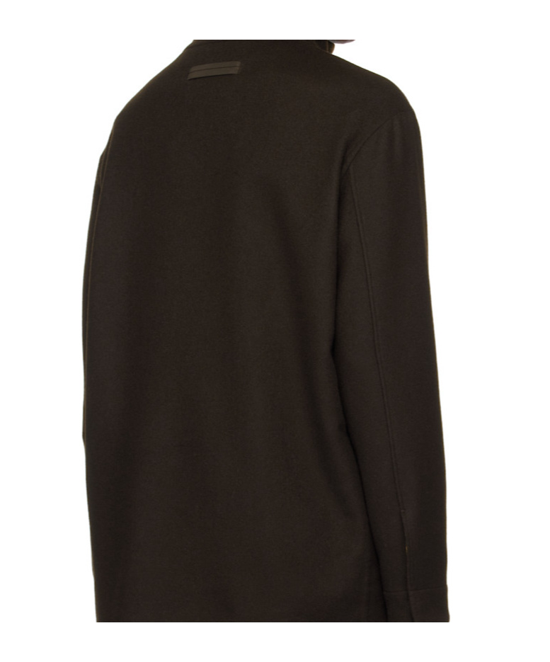 Shop Zegna Long-sleeved Jacket In Black