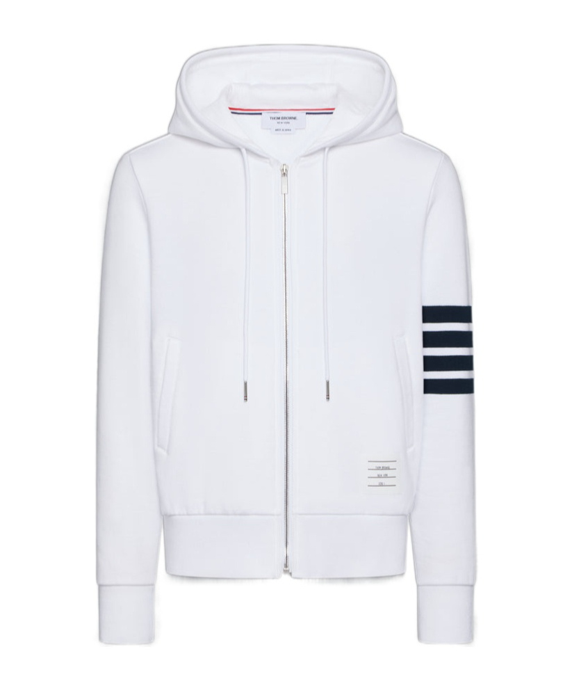 Thom Browne 4-bar Stripe Zipped Hoodie