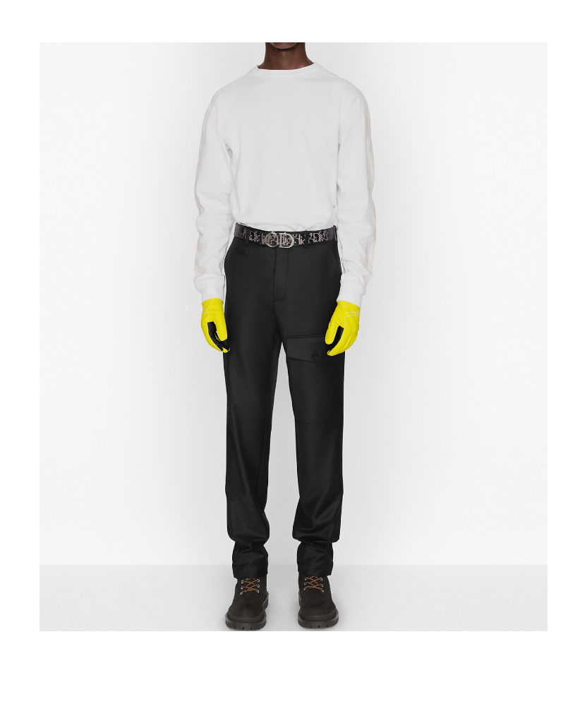 Dior Long-sleeved Round-neck Sweater In White