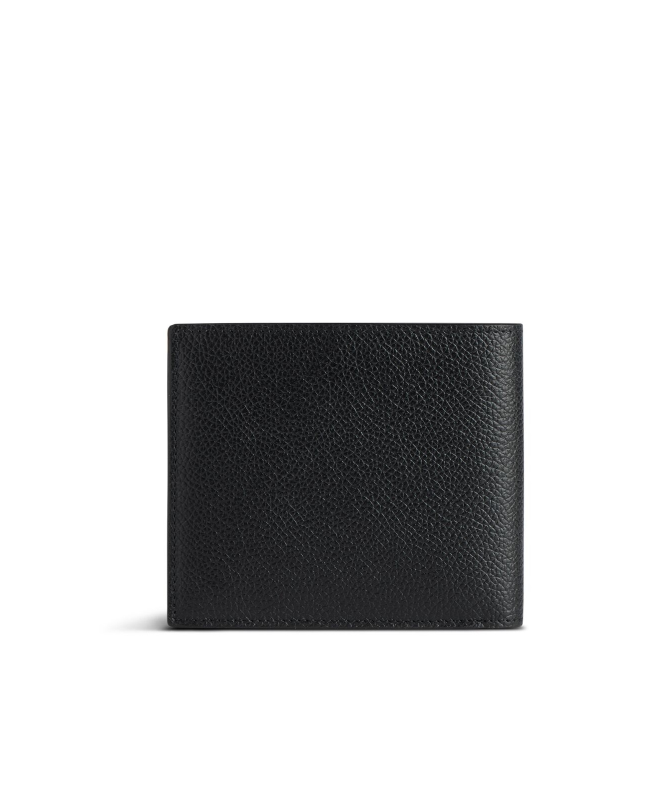 Balenciaga Cash Black Wallet In Grained Leather In Black