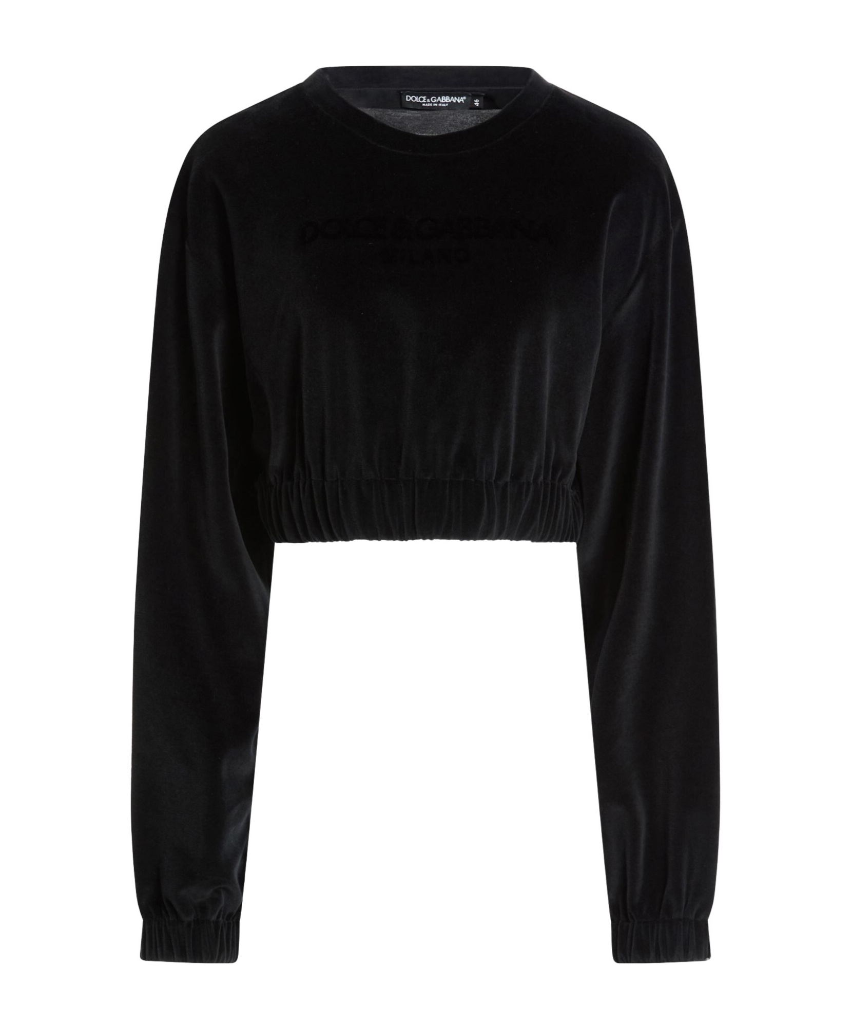Dolce & Gabbana Solid Colour Sweatshirts In Black