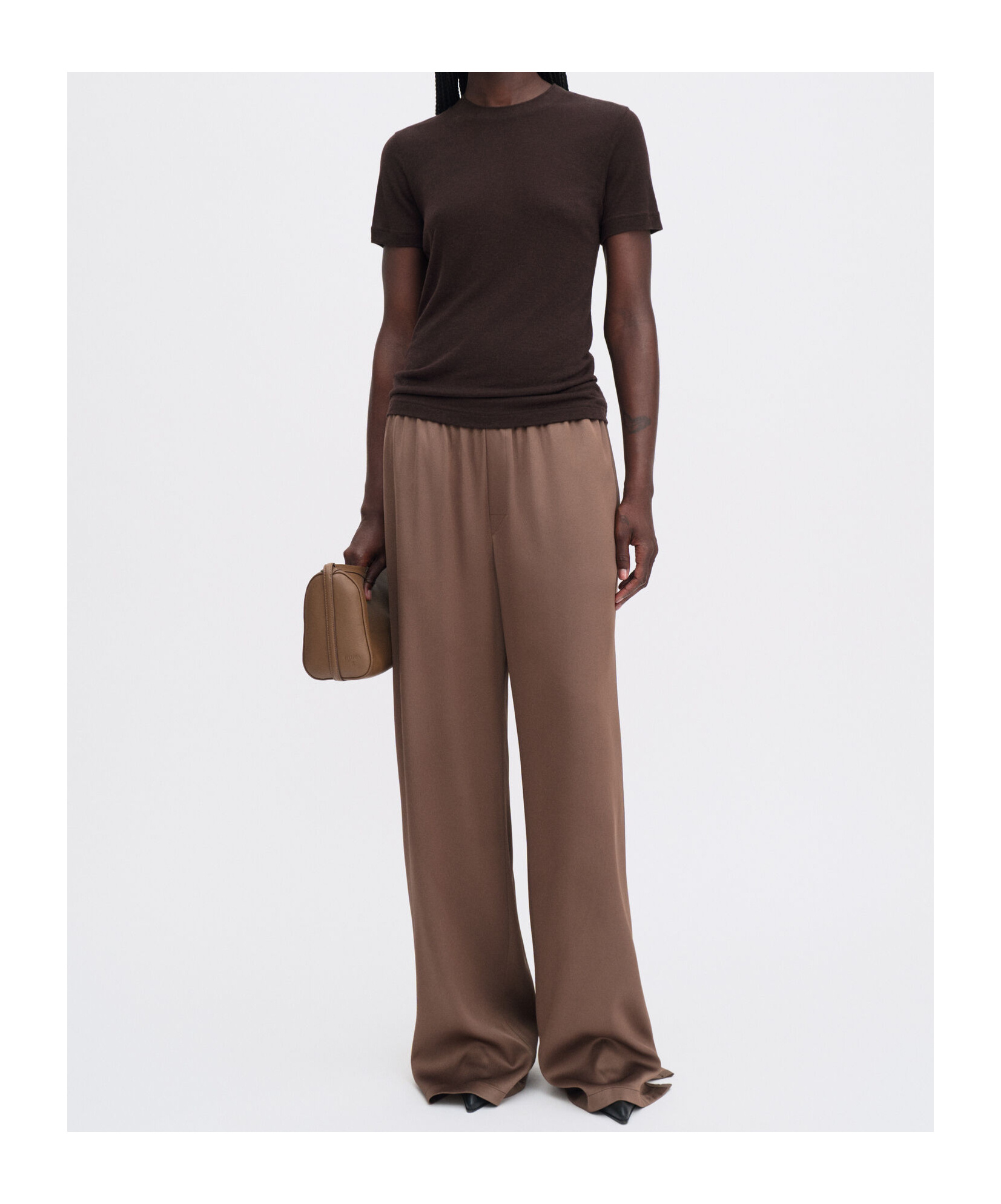 Filippa K T Shirt In Brown