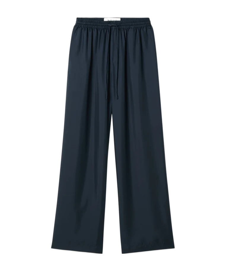 Rohe Wide Leg Silk Pants In Black