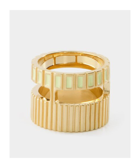Ivi Slot Ring - Egg Shell - Or In Yellow