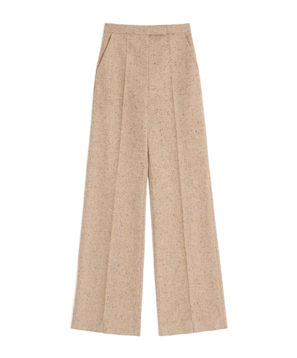 Valentino Woven Casual Pants In Brown