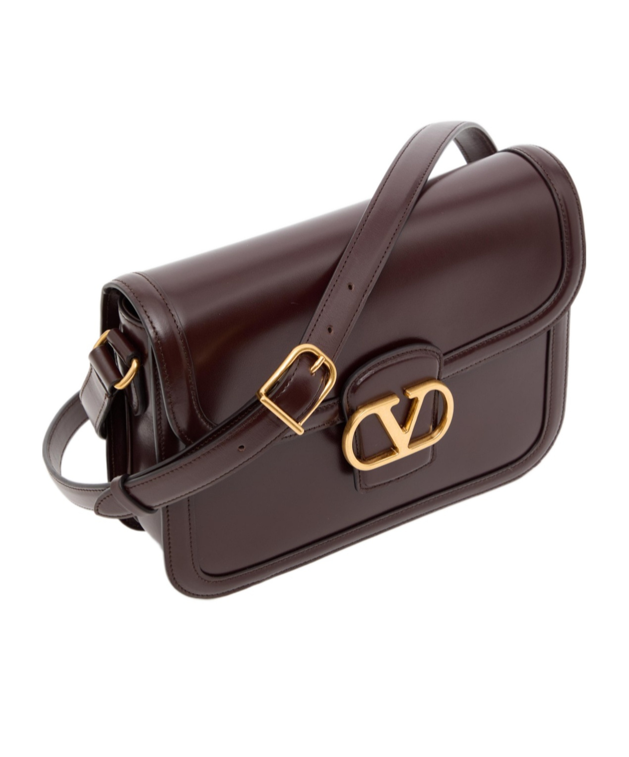 Valentino Garavani 9to5 Leather Shoulder Bag With Vlogo Signature Closure In Black