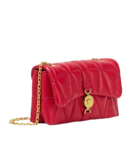 Versace Mini Sac Matelassé Kleio In Red