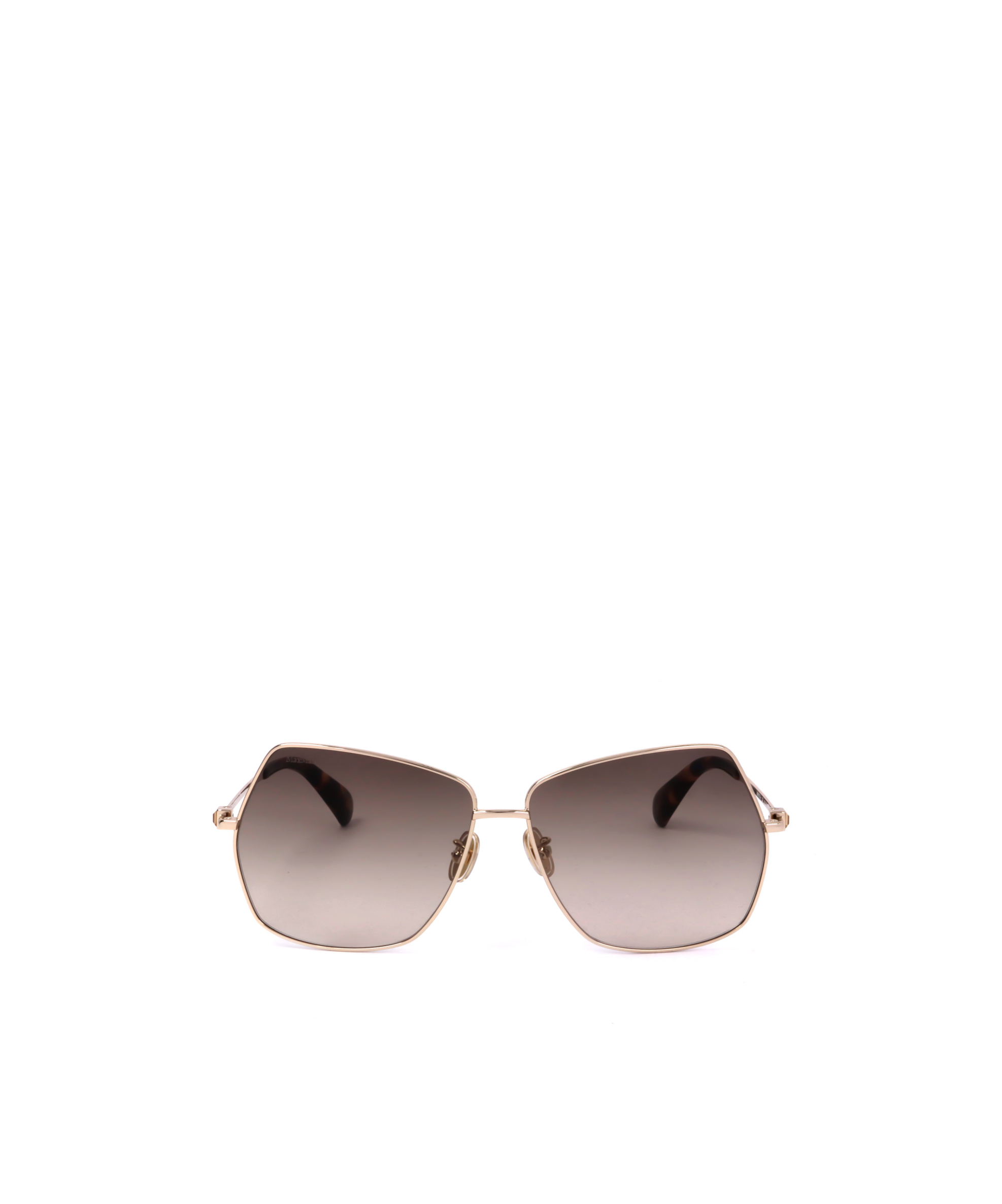 Max Mara Geometric Frame Sunglasses In Nude