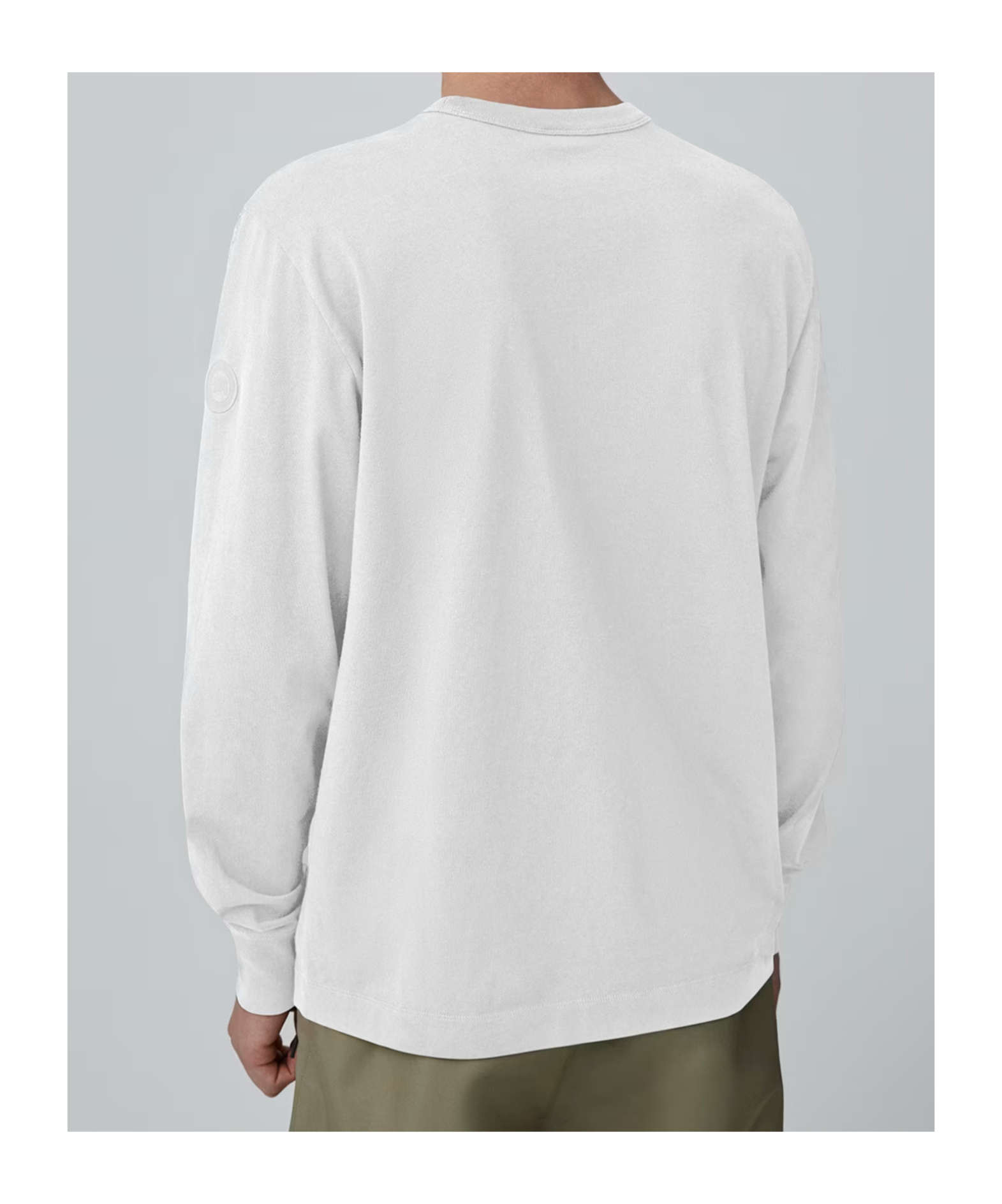 Canada Goose Gladstone Long Sleeve T-shirt In White