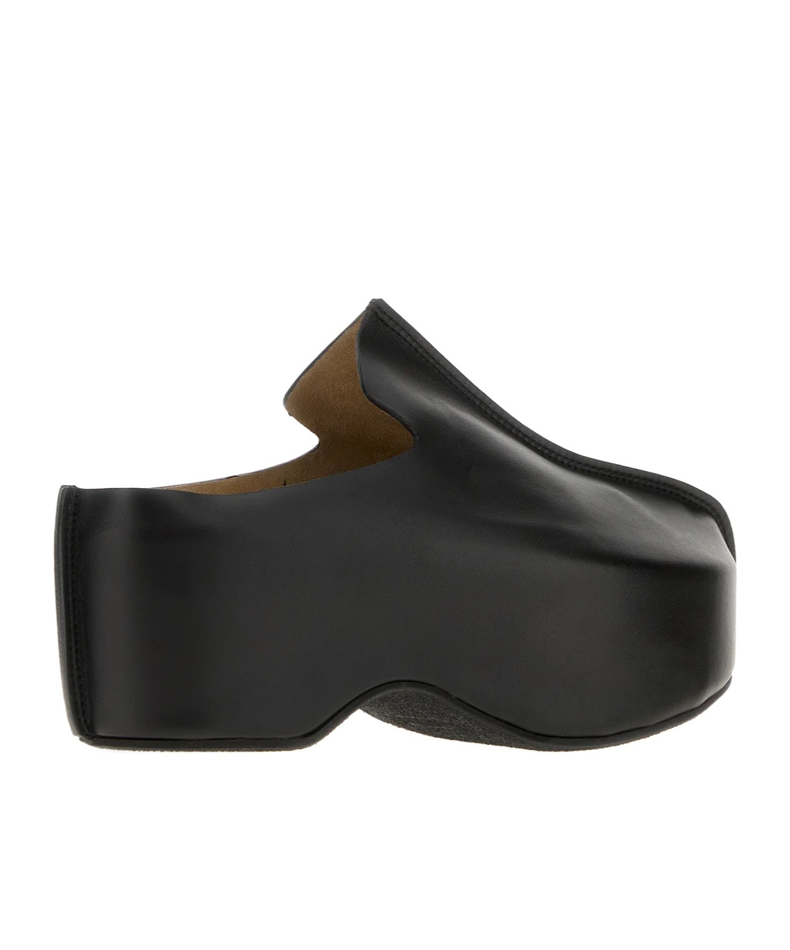 Jw Anderson Leather Slide Platform Clogs In Multi