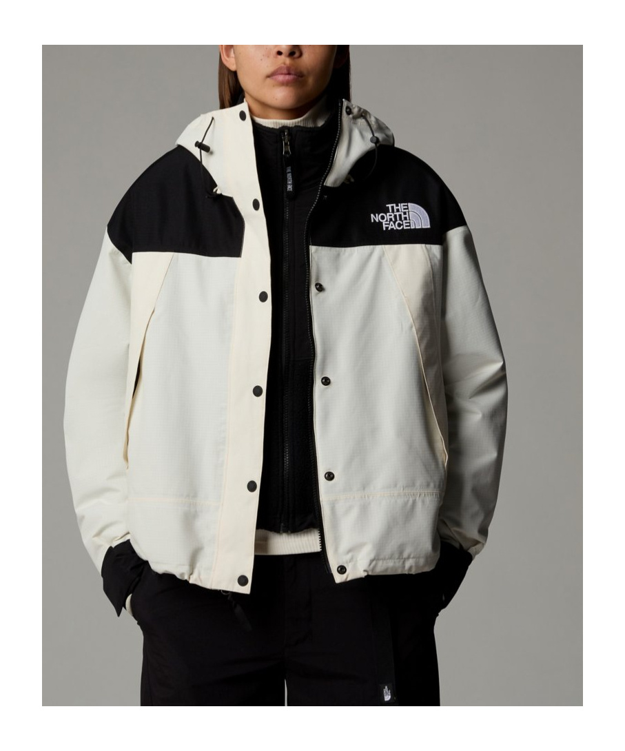 The North Face Dryvent Mono Mountain Jacket In White