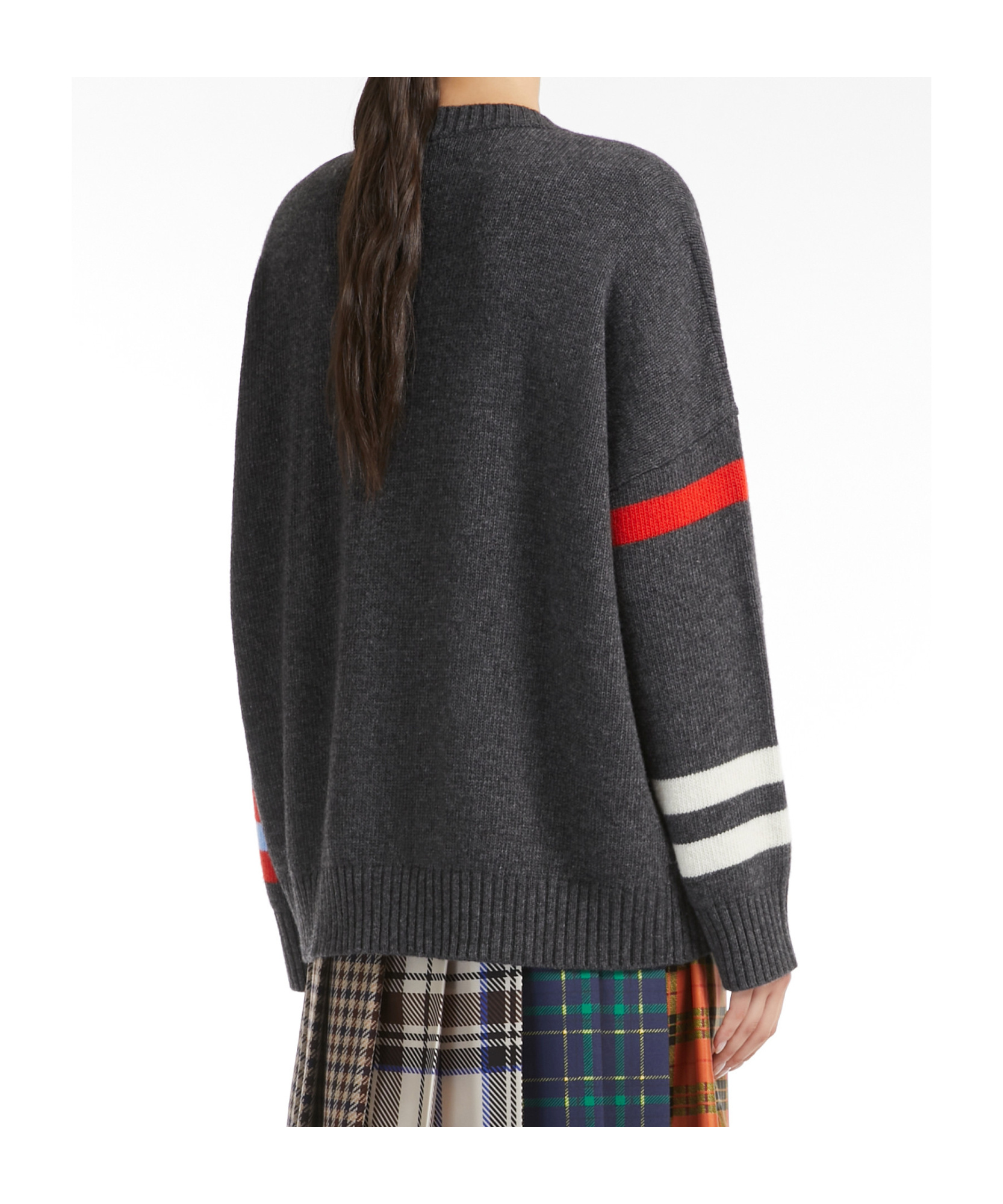 Weekend Max Mara Long-sleeved Wool Sweater In Black