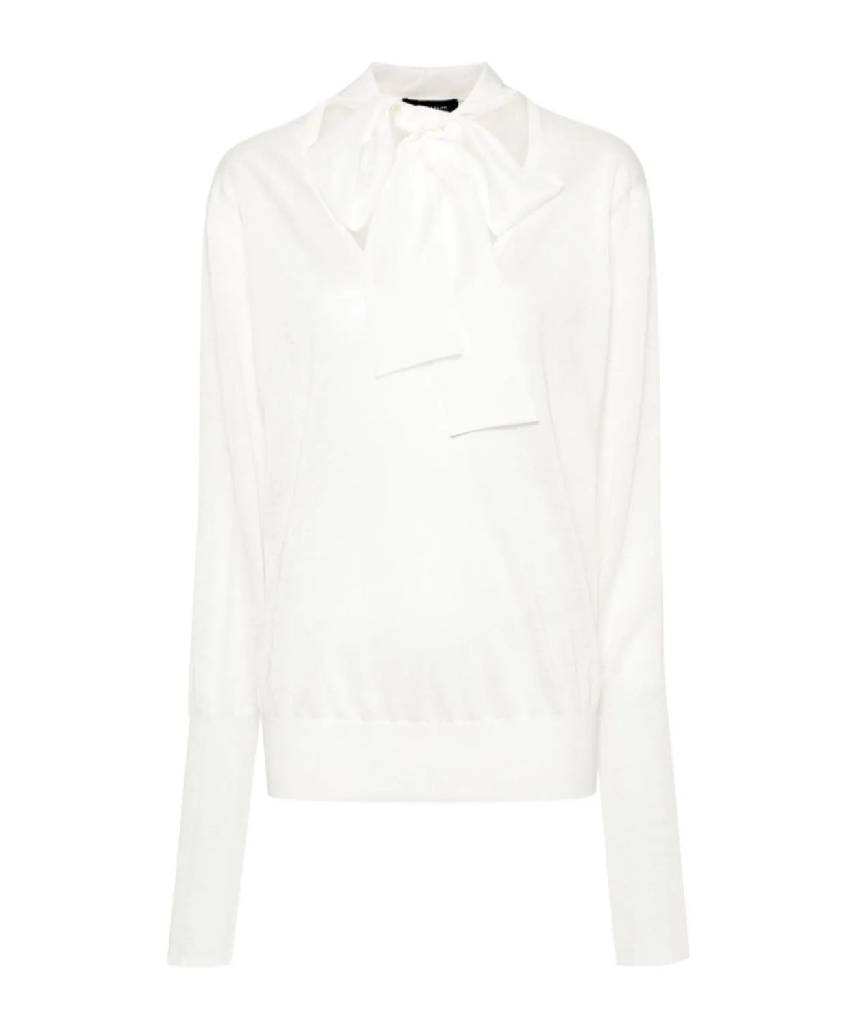 Fabiana Filippi Relaxed Fit Knitwear With Deep V-neck In White