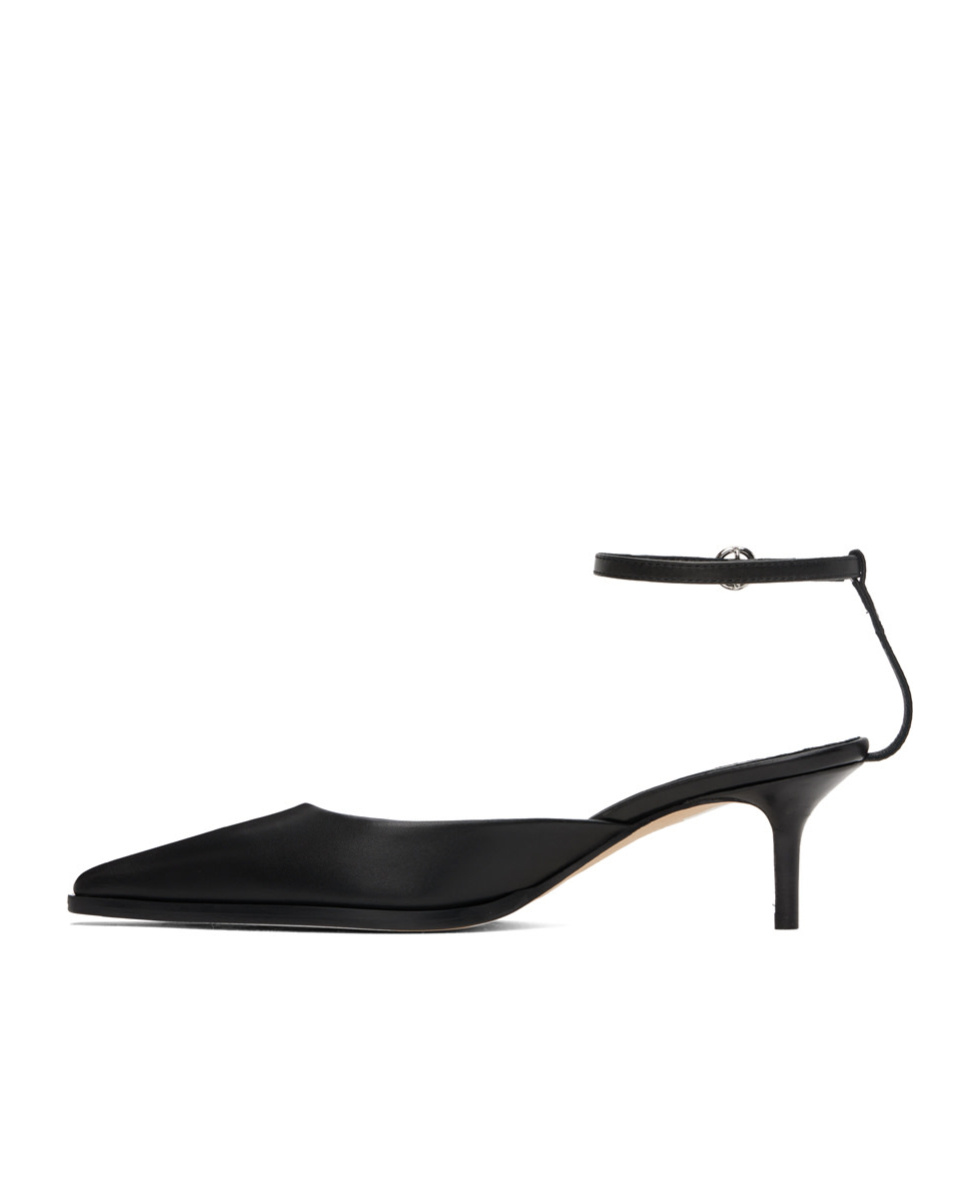 Aeyde Pointed High-heeled Sandals In Black