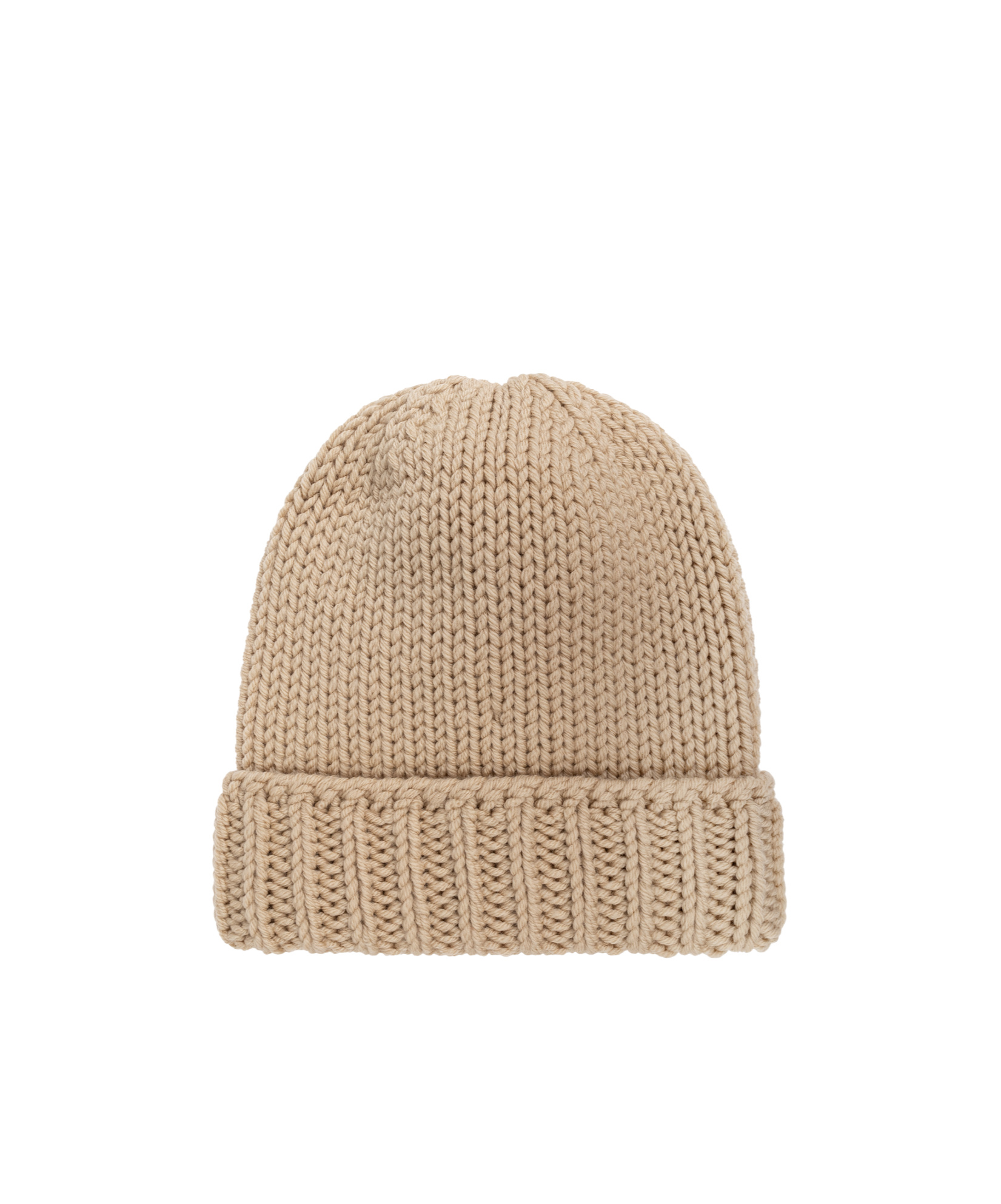 MONCLER MONCLER ENFANT LOGO PATCH RIBBED BEANIE
