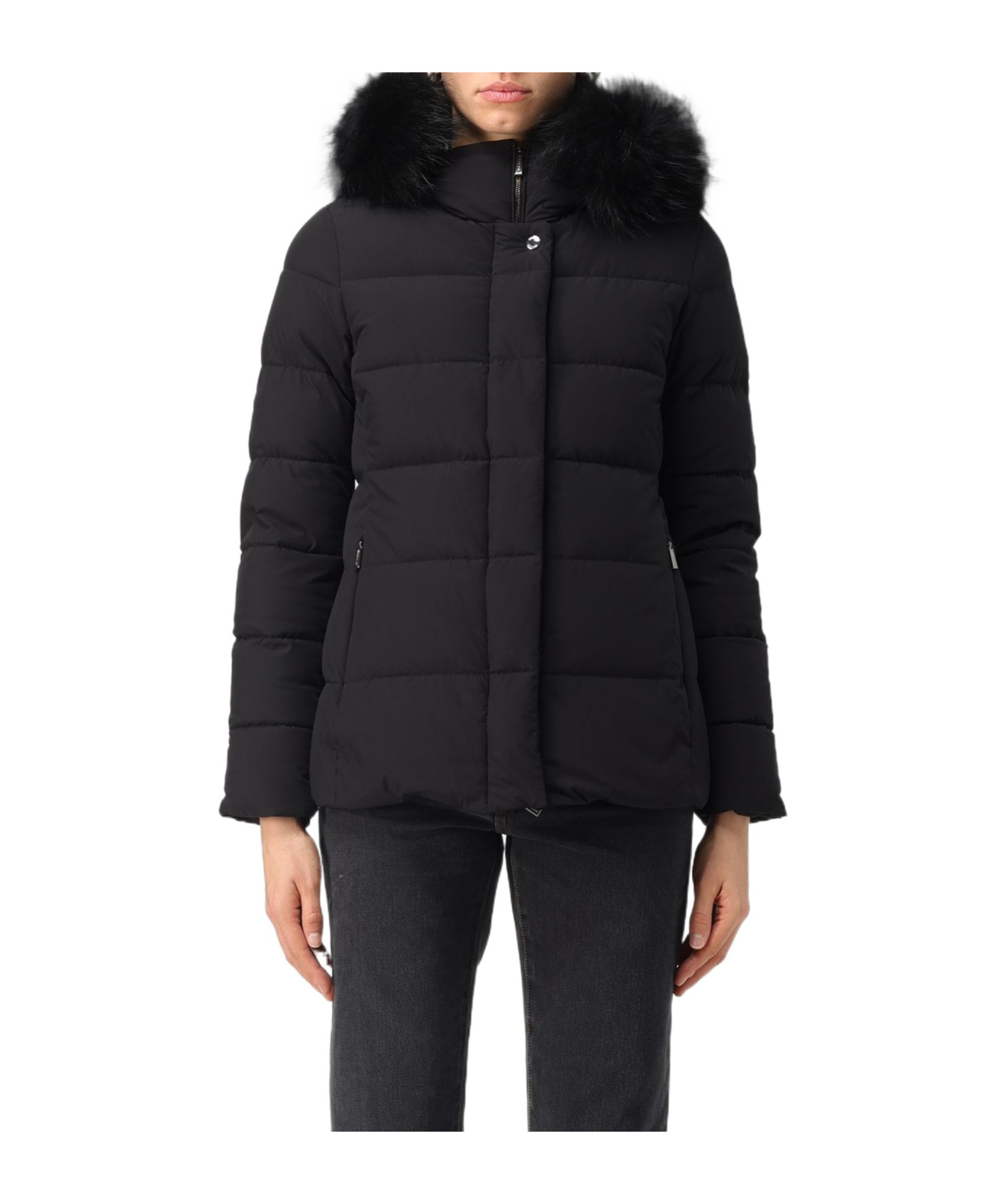 Moorer Coat  Woman Color Black In Black