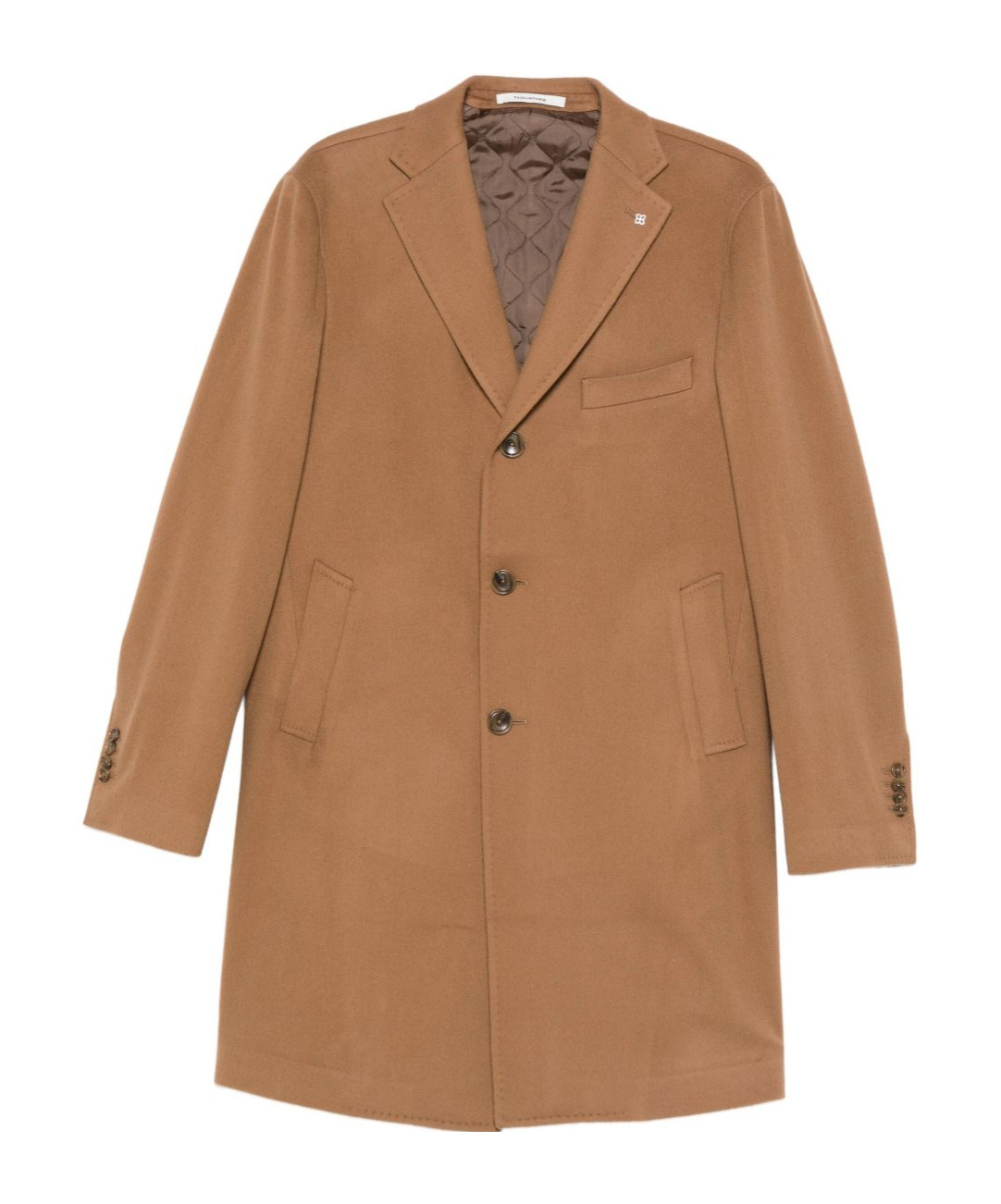 Tagliatore Single-breasted Coat In Brown