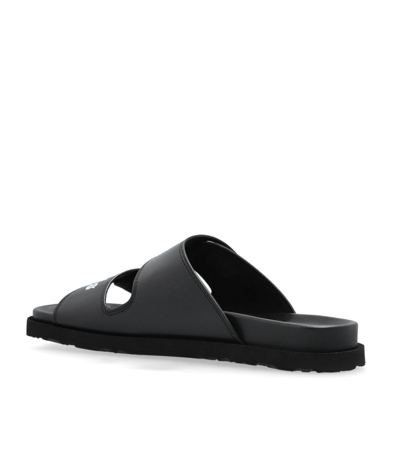 Palm Angels Logo-print Slides In Black