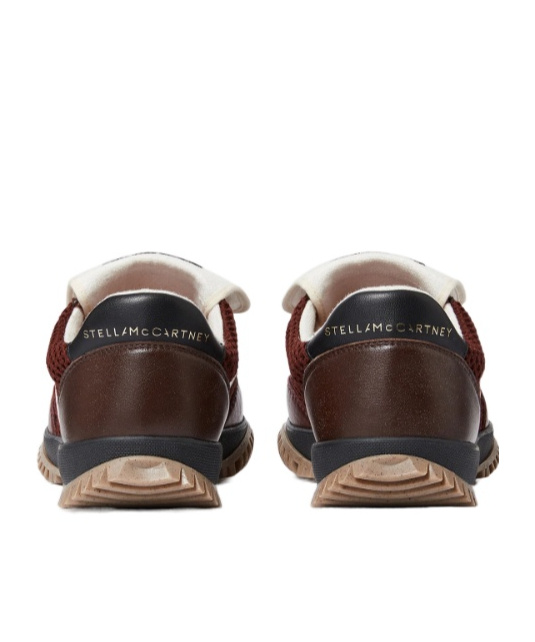 Stella Mccartney S-wave Sport Alter Mat And Mesh Sneakers Wine In Burgundy