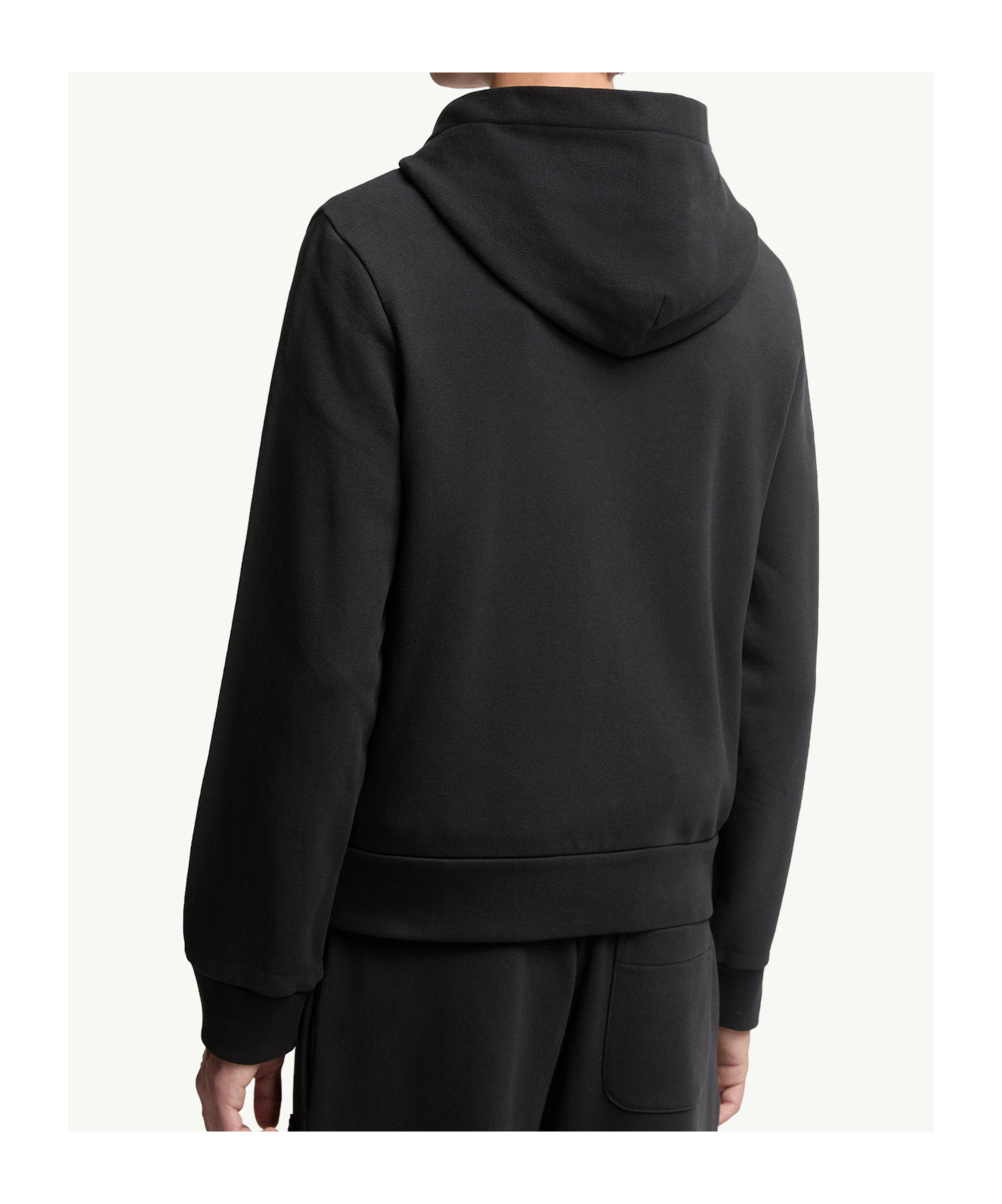 Moncler Logo Hoodie In Black