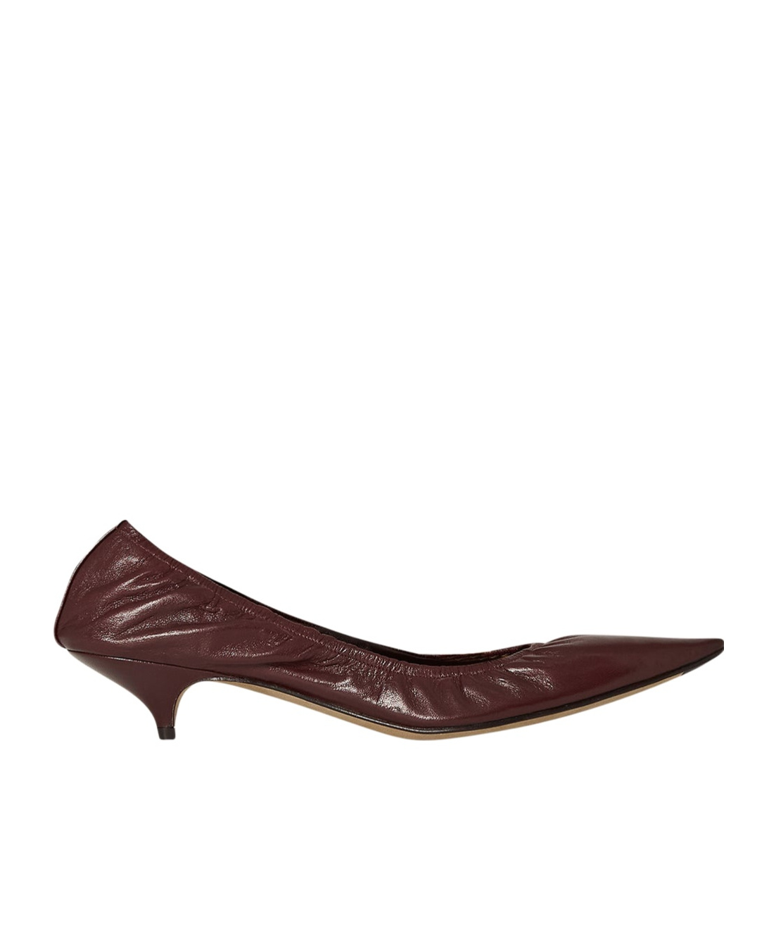 The Row Brown Liisa Kitten Heels In Red