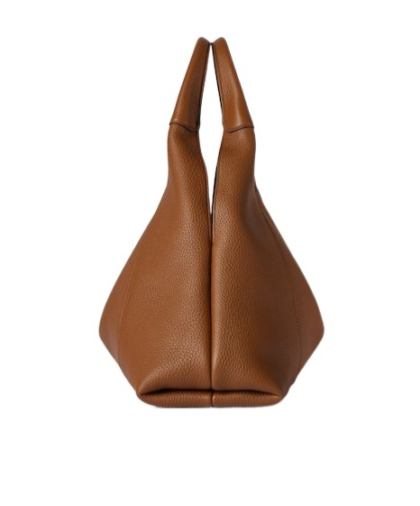 Gucci Softbit Large Leather Shoulder Bag In Brown