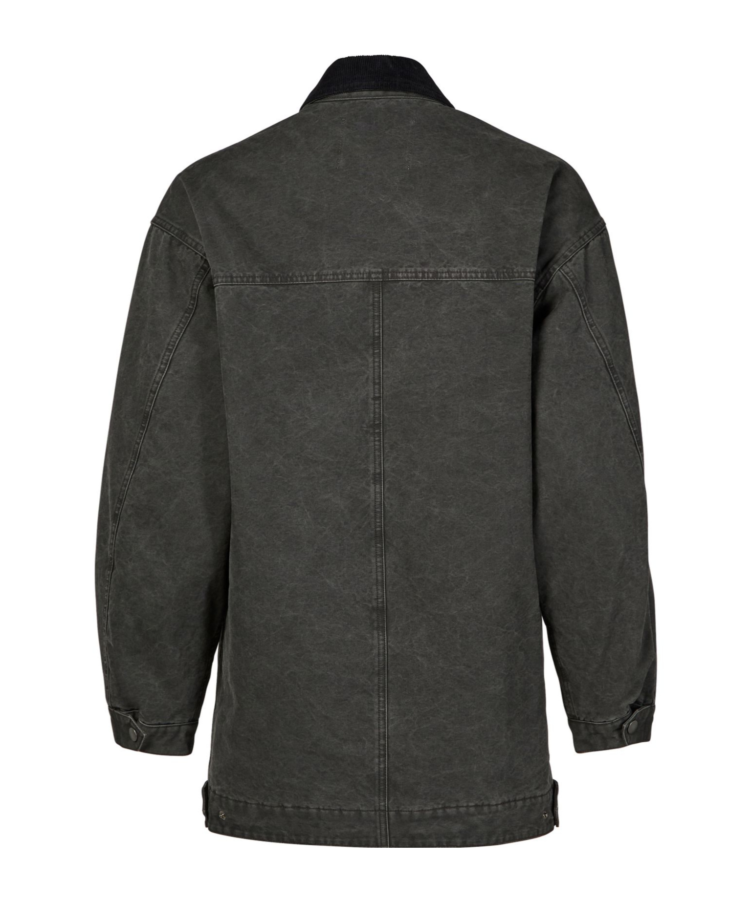 Isabel Marant Étoile Kimelia Coated Cotton Jacket In Black