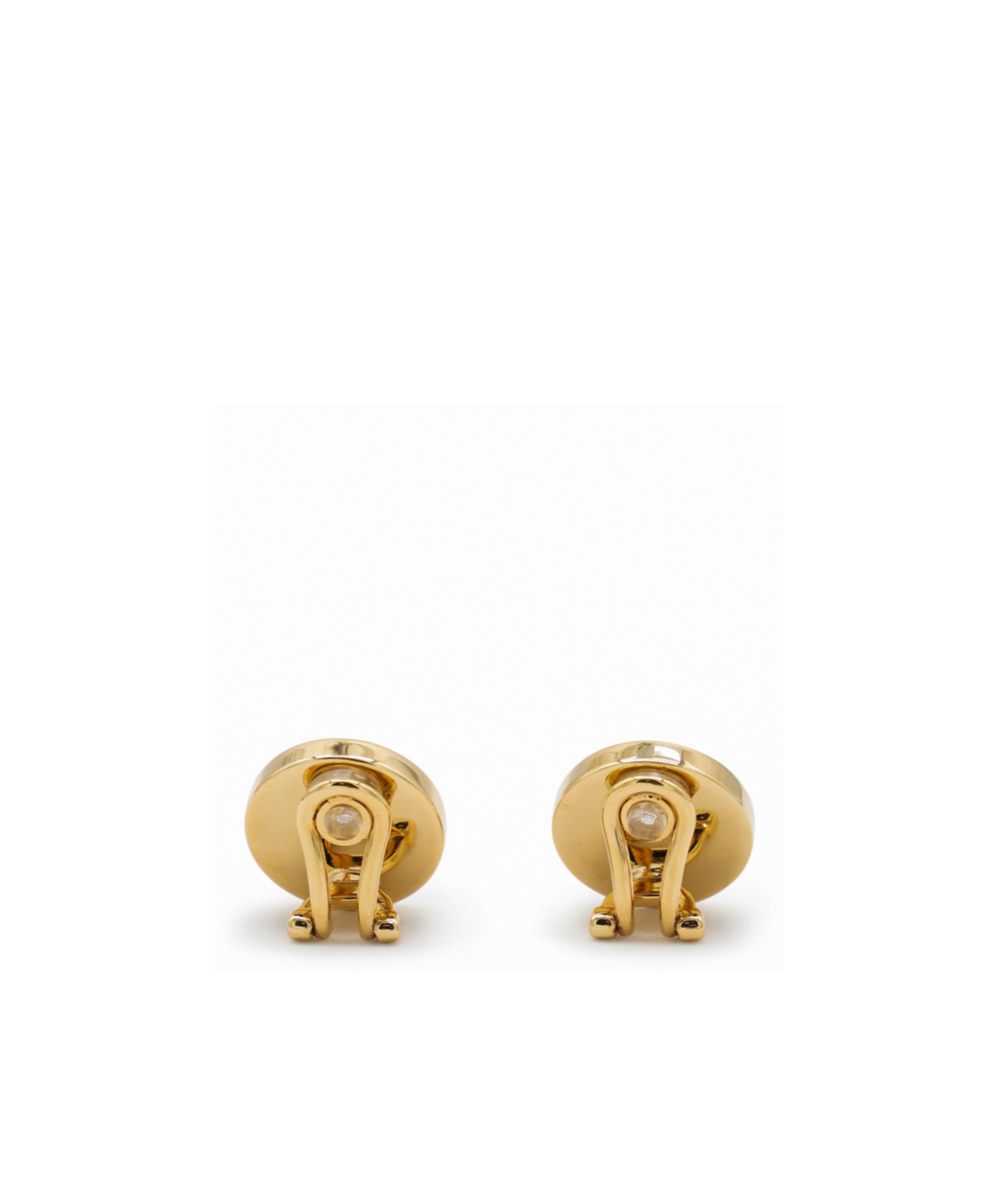 Miu Miu Round Clip-on Earrings In Red