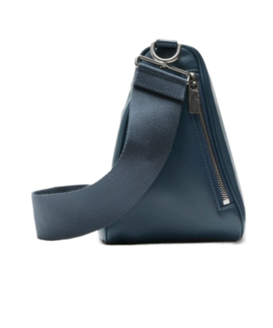 Burberry Shield Leather Shoulder Bag In Blue