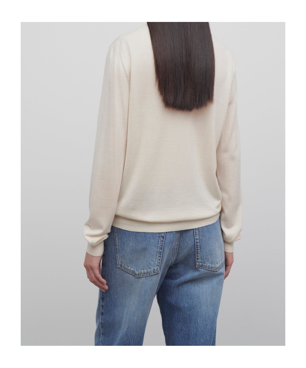 The Row Long-sleeved Cardigan In Nude