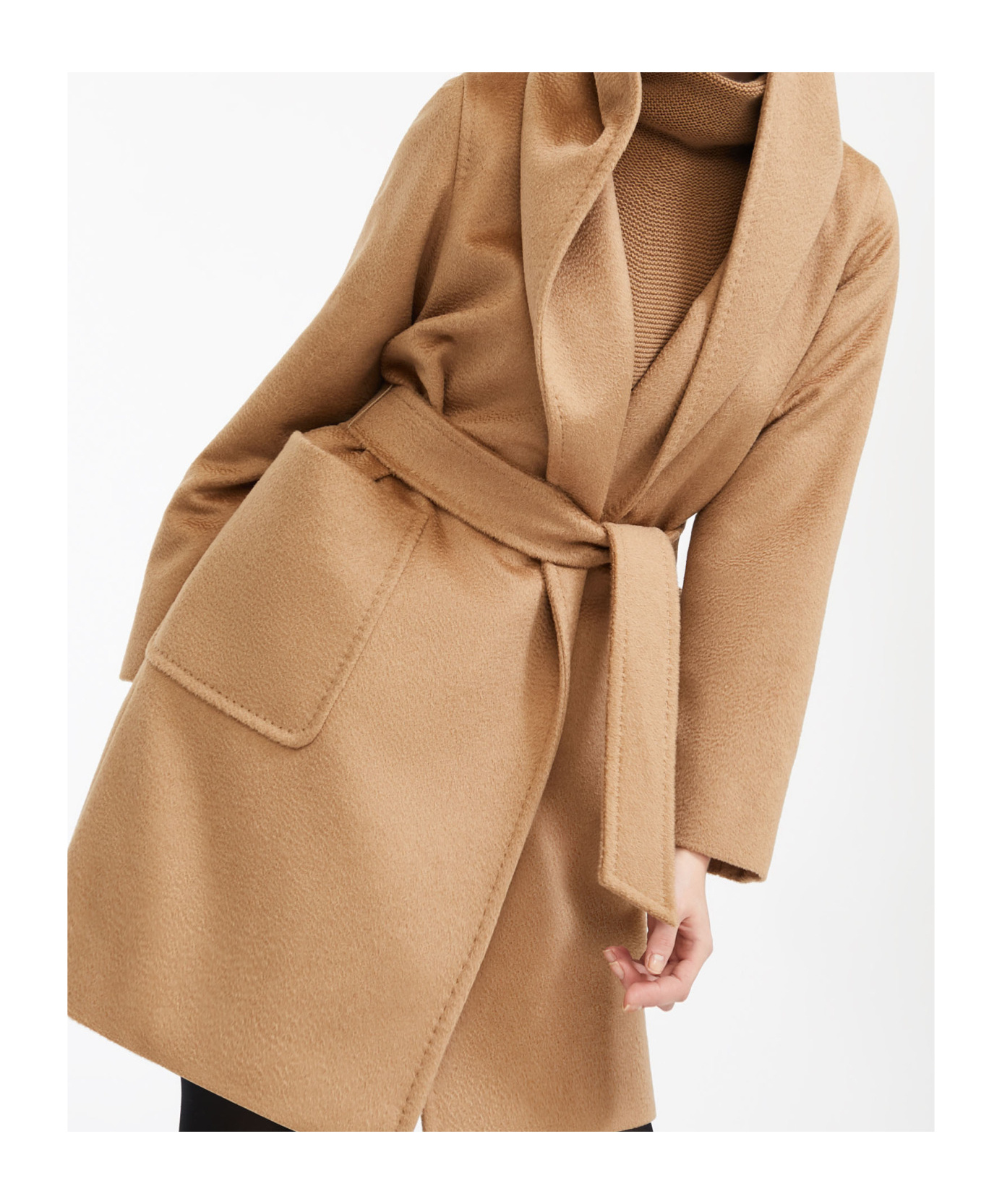 Max Mara Maxmara Teddy Bear Icon Coat Camel In Nude