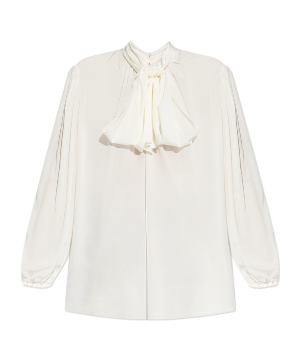 Dolce & Gabbana Bow-detailed Shirt In White
