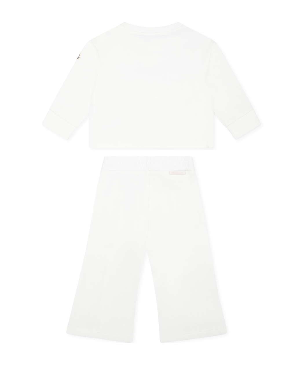 Moncler Long-sleeved Sweater Set In White