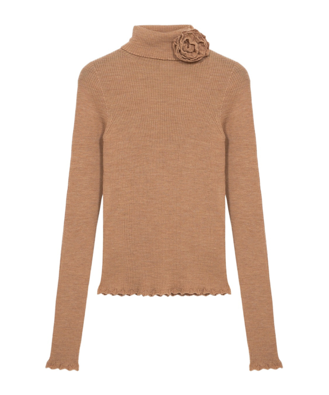 Blumarine Rose Detail Sweater In Pink